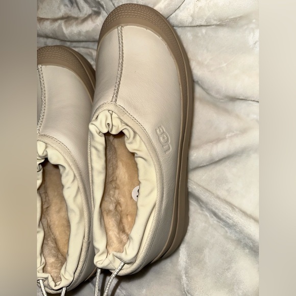 NEW UGG MEN Tasman Weather Hybrid Cream and Tan Slip-On Shoes - Picture 8 of 13